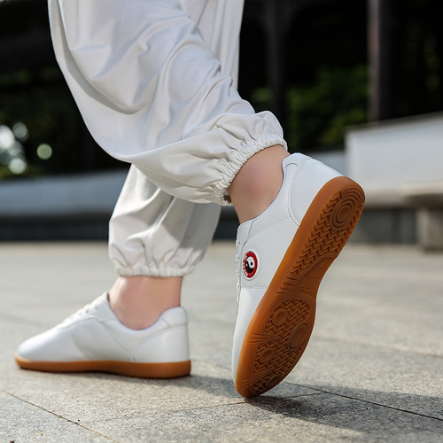 Tai Chi Shoes for Men and Women - Spring and Autumn Season, Breathable Calfskin Sole, Martial Arts Performance and Competition Training Shoes, Summer Tai Chi Practice Shoes