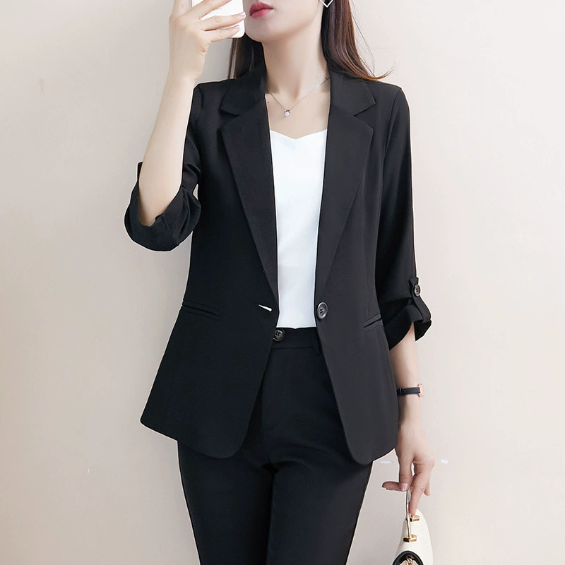 550 Тонкий маленький костюм пухлая девушка, костюм из мяса со скрытым животом, комбинезон со средним рукавом, профессиональный элегантный пиджак больших размеров