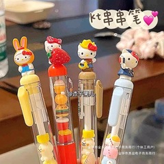 新款KT猫按动中性笔ins风高颜值少女心可爱学生刷题好用专用笔