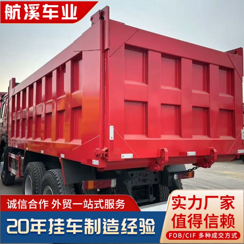 Exported Used Howo Dump Truck, Eight-Wheel Truck, Engineering Dump Truck, 430 Horsepower, 6X4 Transport Truck, 8X4