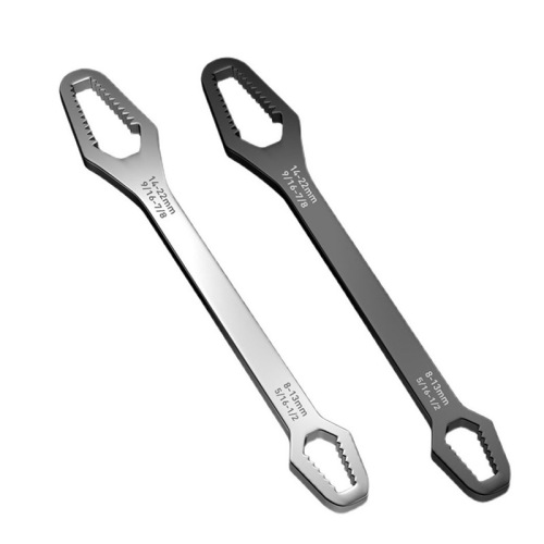 Double-headed self-tightening plum blossom wrench, multi-functional spectacles wrench tool wholesale, manual screw opening adjustable wrench