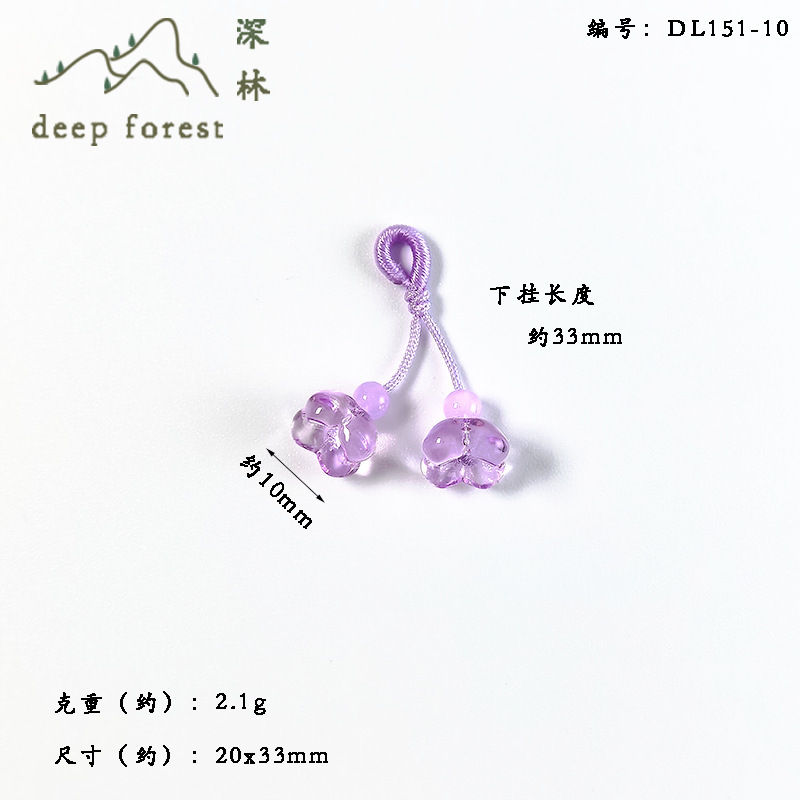 キンモクセイペンダント、小さなイミテーション翡翠ガラス DIY ブレスレット、小さなハンドペンダント、ジュエリー、手作りの衣類の襟アクセサリー|undefined