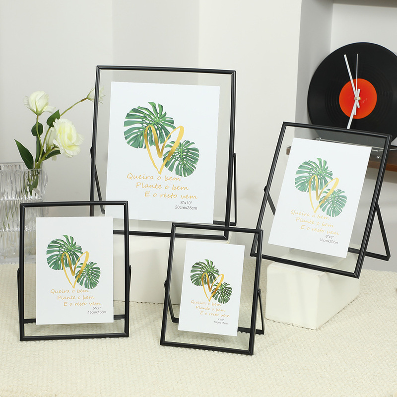 Modern Minimalist Black Photo Frames in Various Sizes for Desktop Display, Empty Photo Frames Wholesale 6inch Empty Photo Frames