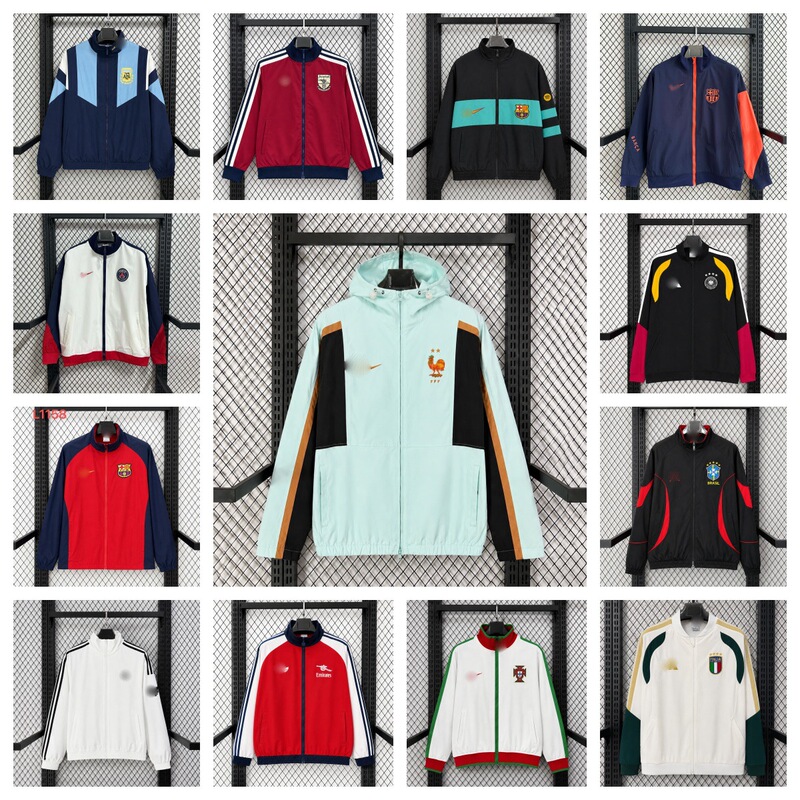 2627 popular windbreaker jacket, unisex training wear, retro Italian, Argentine, French, and Spanish styles, direct from the manufacturer