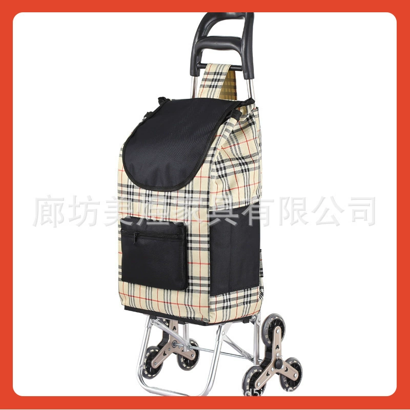 Children's foldable handheld grocery shopping cart