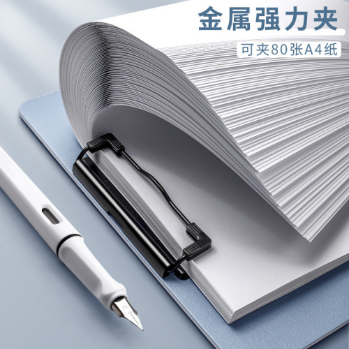 Morandi color folder splint A4 board clip backing plate flat clip student drawing board writing hard board wholesale