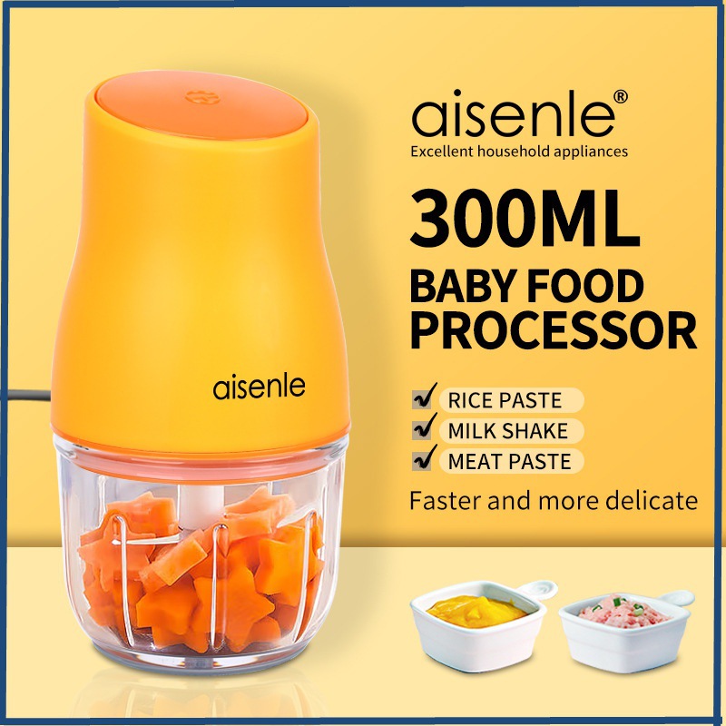 300ml Cross-Border 110V Baby Food Supplement Machine Baby Food Processor Small Kidsren's Mini Grinding and Mincing Meat Grinder