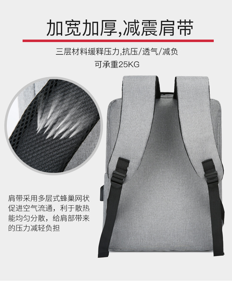 2022 New Style fashionable and personalized backpack, large-capacity casual solid color backpack, business commuting nylon computer schoolbag undefined
