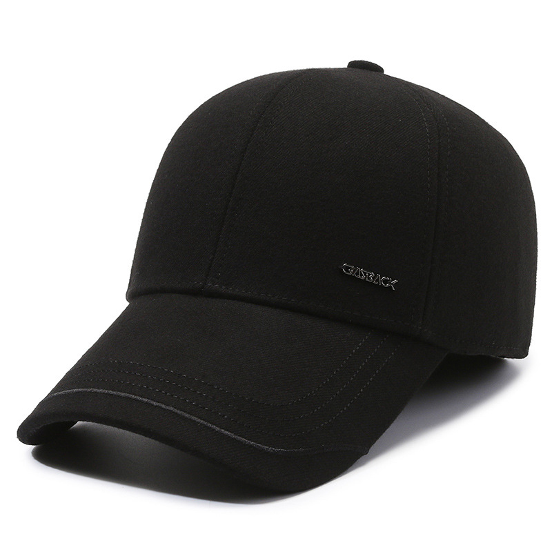 Herren Baseball Cap Aus Baumwolle Mit Ohrenschutz Für Winter_voghion.com