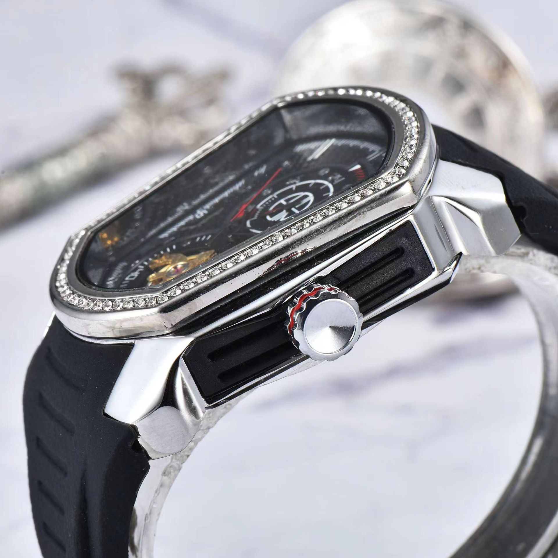 Reloj mecánico para hombre con tourbillon real estilo lujo_voghion.com