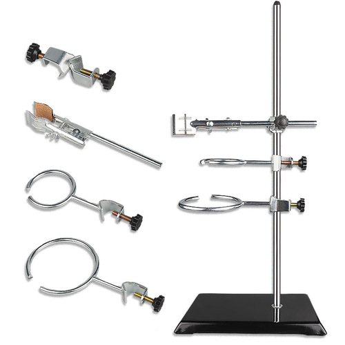 Iron stand chemical experimental instrument laboratory standard square seat bracket complete set of large laboratory equipment