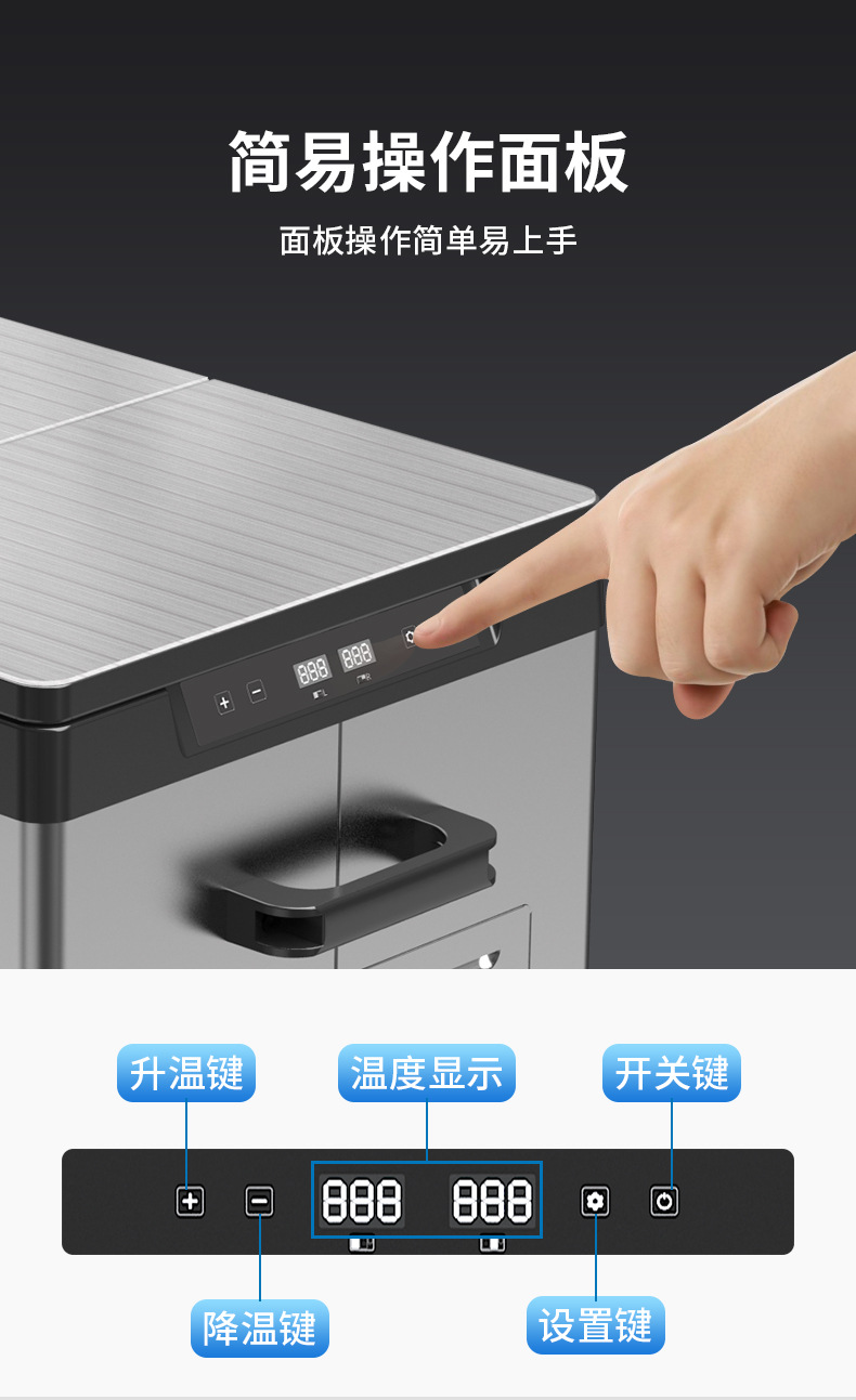 Ice Tiger Compressor Car Refrigerator Car Home Dual-use Refrigeration 12v24v Portable CD35 Dormitory Mini Refrigerator