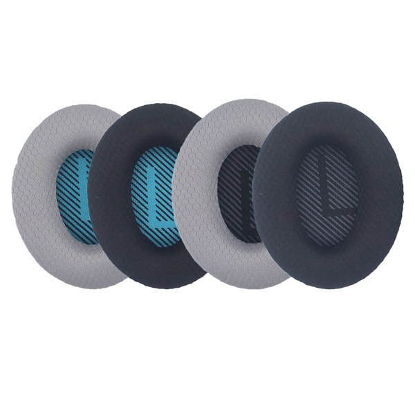 2 Pieces Color: Black and Blue Material: Mesh Fabric + Sponge Mesh Fabric Model Suitable for Bose Qc35 Qc15 Qc25