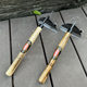 Jiuzuoji all-steel composite steel weeding small hoe T hoe vegetable farming hoe flower hoe Japanese garden hoe half moon hoe