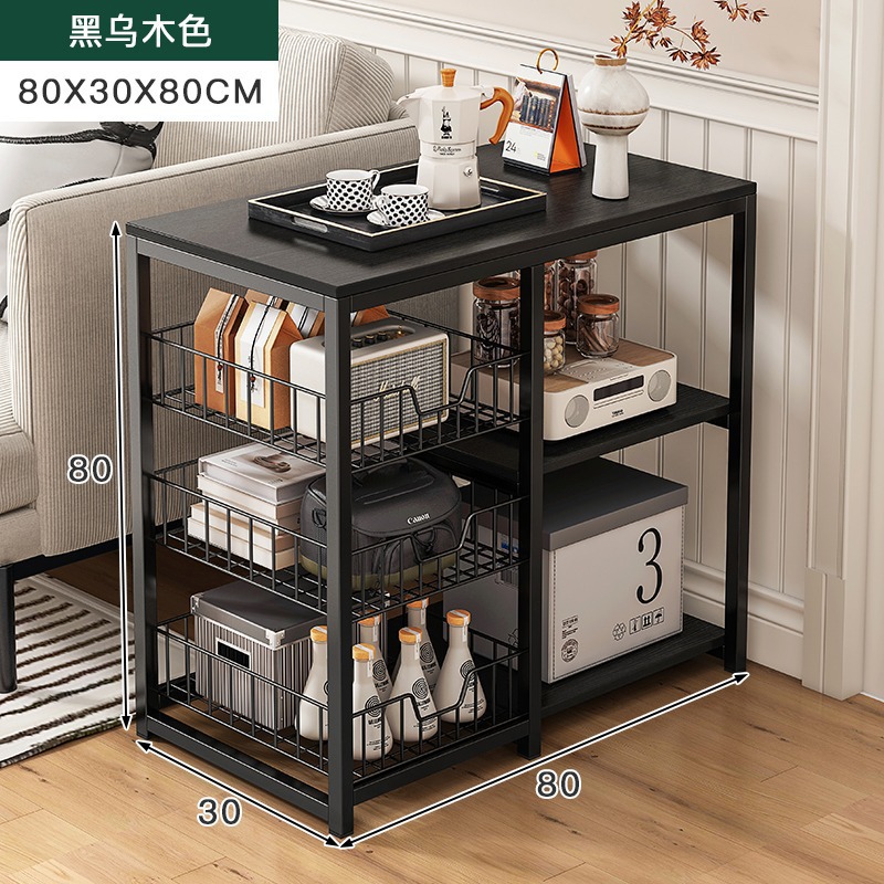 Armario de té en la sala de estar, armario de té, armario de té, armario de sofá, armario lateral, mesa auxiliar moderna simple, estante de mesa pequeña