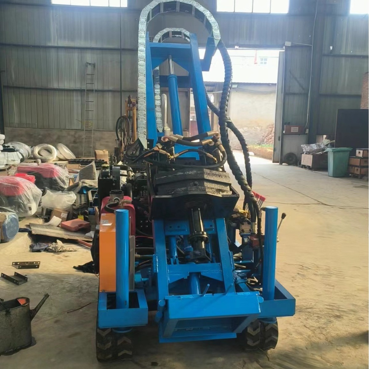 四缸双液压履带打桩机 山地光伏钻孔机 50马力可钻岩石冻土