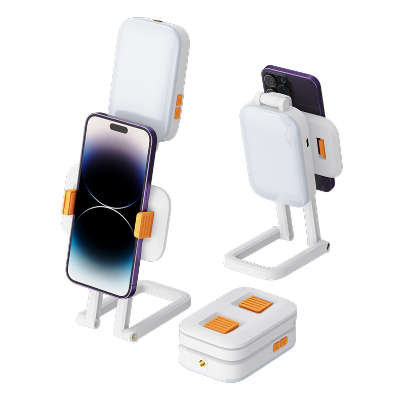 CYKEAll-in-one Desktop Mobile Phone Holder Pocket Light Convenient Outdoor Handheld Fill Light RGBPhotography Light