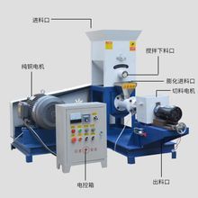 狗粮机水产饲料单螺杆颗粒膨化机 小型狗粮猫粮机颗粒均匀