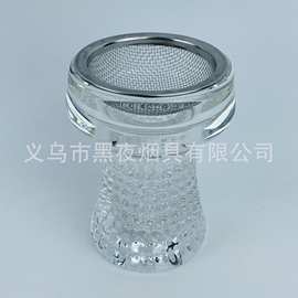 水晶玻璃水烟锅厂家直销水烟配件豪华水烟膏锅hookah跨境热销烟碗