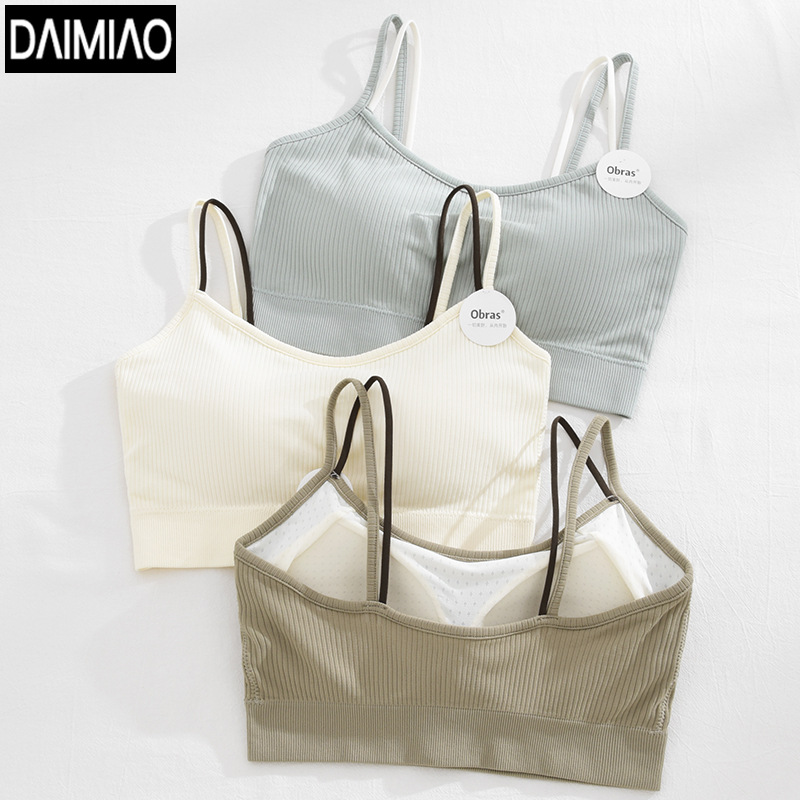 Summer underwear, bra top, wireless bra, top with cups, vest, beautiful back
