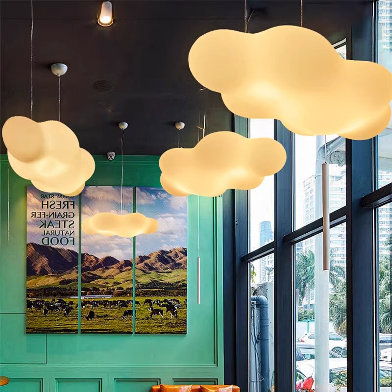 Minimalist Cream Cloud Lamp Restaurant Chandelier 2025 Popular Ceiling Lamp Internet Celebrity Shopping Mall Decoration Lamp Minimalist Cream Cloud Lamp Restaurant Chandelier 2025 Popular Ceiling Lamp Internet Celebrity Shopping Mall Decoration Lamp