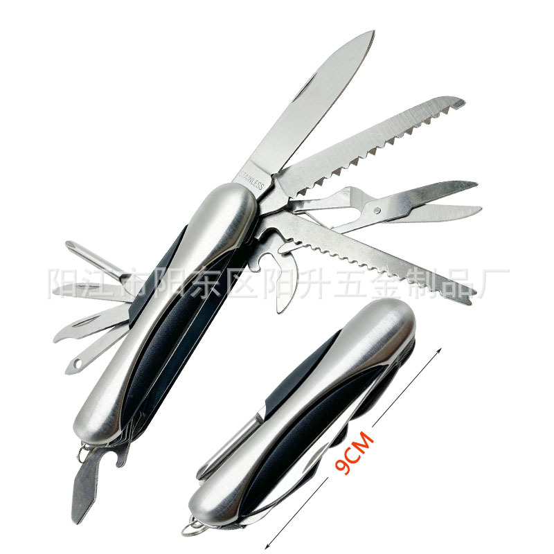 厂销多功能小刀 折叠刀户外刀 多功能钳 口袋刀 瑞士军刀野营工具