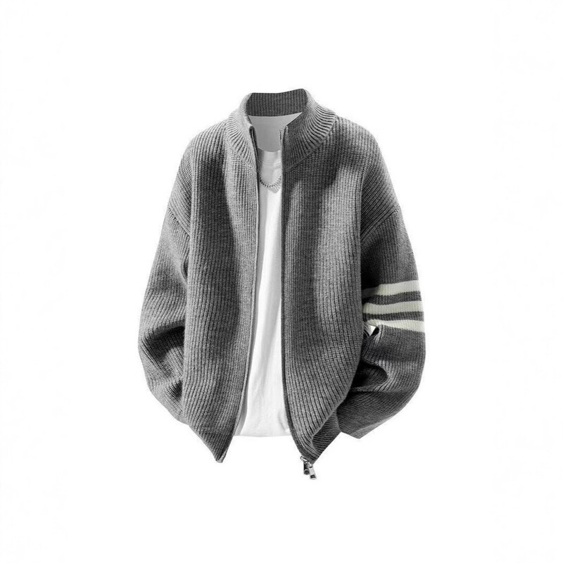 Spring and Autumn Sweaters for Men 2025 New Style Cardigan Knitwear Youth Quality Zipper Jacket Men's Clothing Cross-Border Wholesale Spring and Autumn Sweaters for Men 2025 New Style Cardigan Knitwear Youth Quality Zipper Jacket Men's Clothing Cross-Border Wholesale