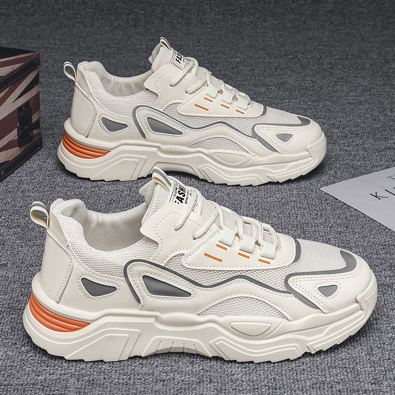 Men's Shoes 2025 New Trendy Spring Breathable Sports Casual Shoes Running Versatile Student Mesh Height-Increasing Dad Shoes Men's Shoes 2025 New Trendy Spring Breathable Sports Casual Shoes Running Versatile Student Mesh Height-Increasing Dad Shoes