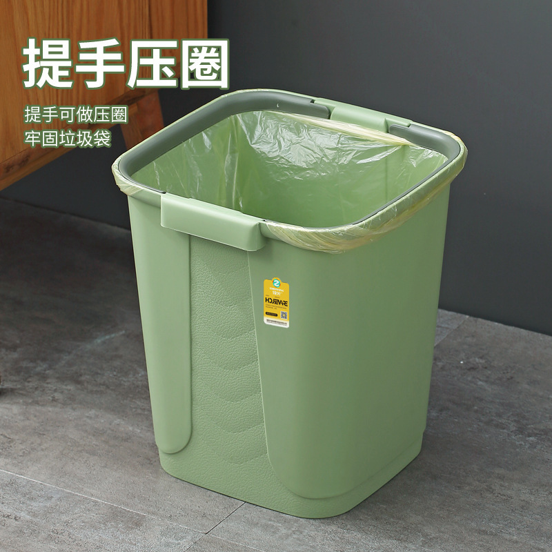 Factory Direct Sales Trash Can Handle Pressure Ring Household Kitchen Living Room New Sanitary Bucket Without Lid Thickened Wholesale Factory Direct Sales Trash Can Handle Pressure Ring Household Kitchen Living Room New Sanitary Bucket Without Lid Thickened Wholesale