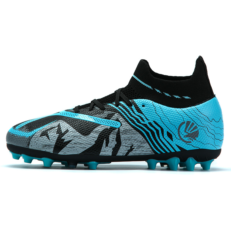 ShoeGlobe Cross-Border New Men And Women Students Long High-Top Broken Spikes Grass Training Football Shoes For Teenagers In Stock_voghion.com