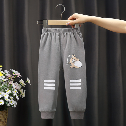  Casual Boys' and Girls' Leggings for Children, Long Pants for Babies and Toddlers, Sports Leggings for Infants and Toddlers, 0-6 Years, Spring and Autumn Leggings