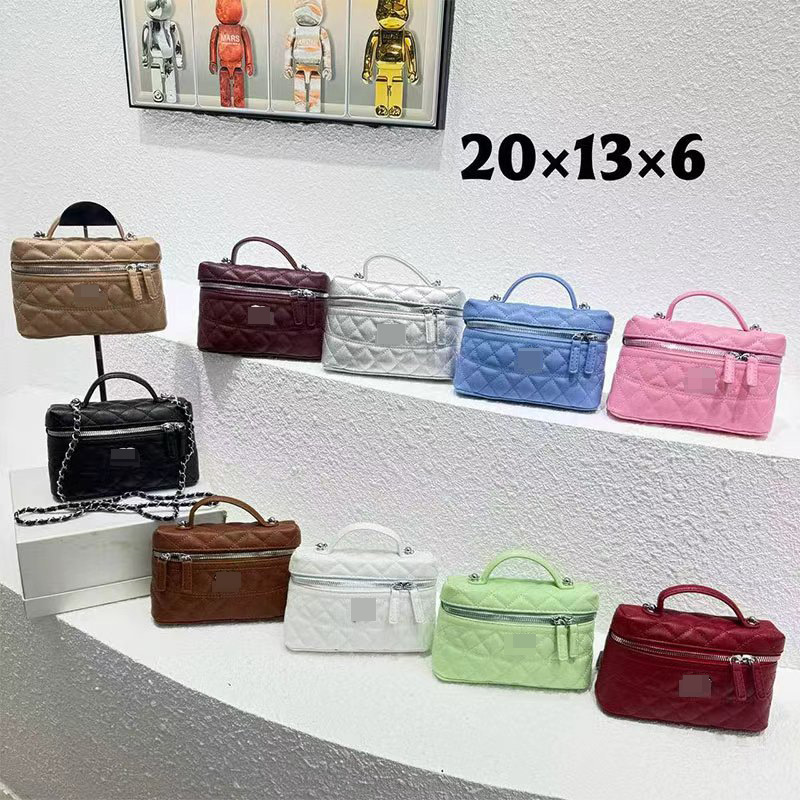 Cross-Border Fashion Box Bag, Large Capacity, Versatile Texture, Light Luxury Handbag, Rhombus Fragrance, Grandma's Handbag