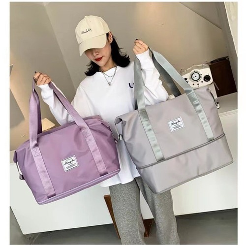 Manufacturer wholesale cross-border large capacity fitness bag Oxford waterproof duffel bag handbag dry and wet separation sports shoulder