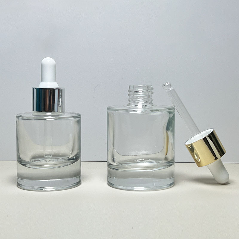 現物30mlスポイト精油瓶ガラス分注瓶厚原液瓶50ml円柱精華瓶|undefined