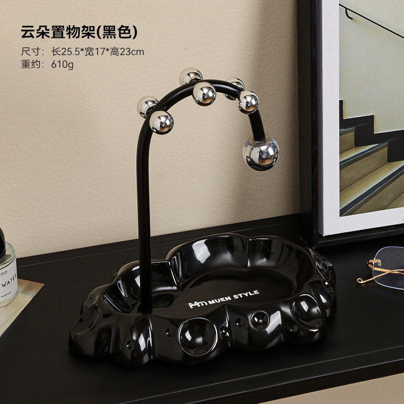 实木玄关化妆品收纳盒桌面梳妆台置物架香水口红高级护肤品首饰盒|undefined