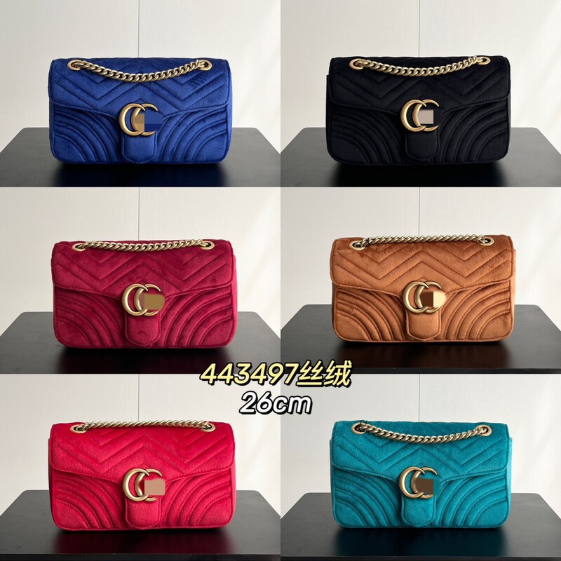 Foreign Trade Kuchi Gg Gujia Women's Bag Marmont Small Marmont Shoulder Bag Single Shoulder Crossbody Bag Chain Business