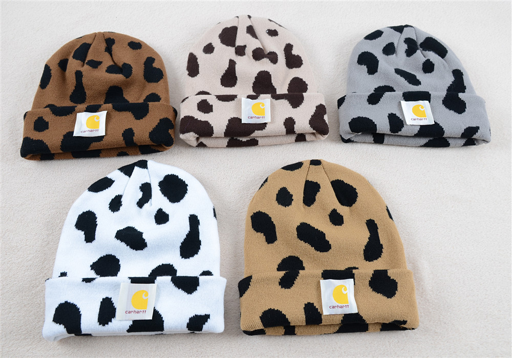 Unisex Fashion Cow Pattern Handmade Crimping Wool Cap display picture 1