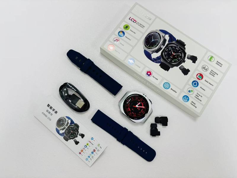 海外Tiktok爆款AIMB-Z19智能手表蓝牙通话心率+隐藏式蓝牙耳机|undefined