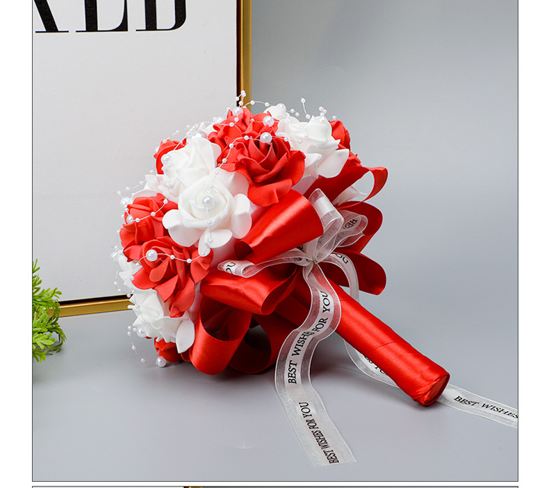 Fashion Simple Wedding Supplies Simulation Hand Holding Flower display picture 1