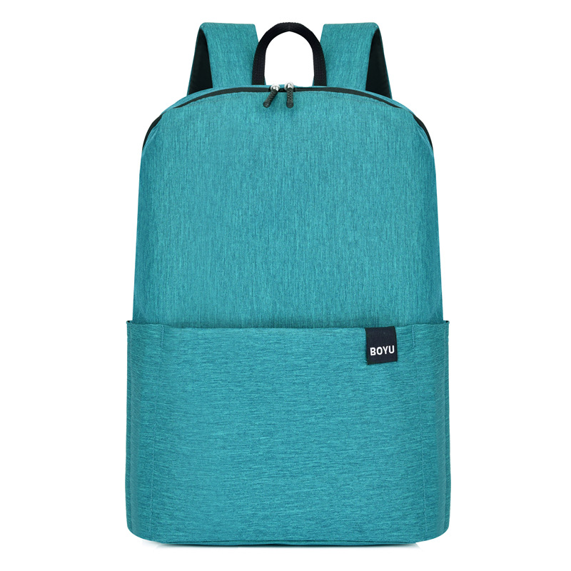 Procesamiento de mochila con logotipo personalizado, bolso de viaje colorido, mochila deportiva ligera para hombres y mujeres, bolso escolar grande y pequeño para el campus