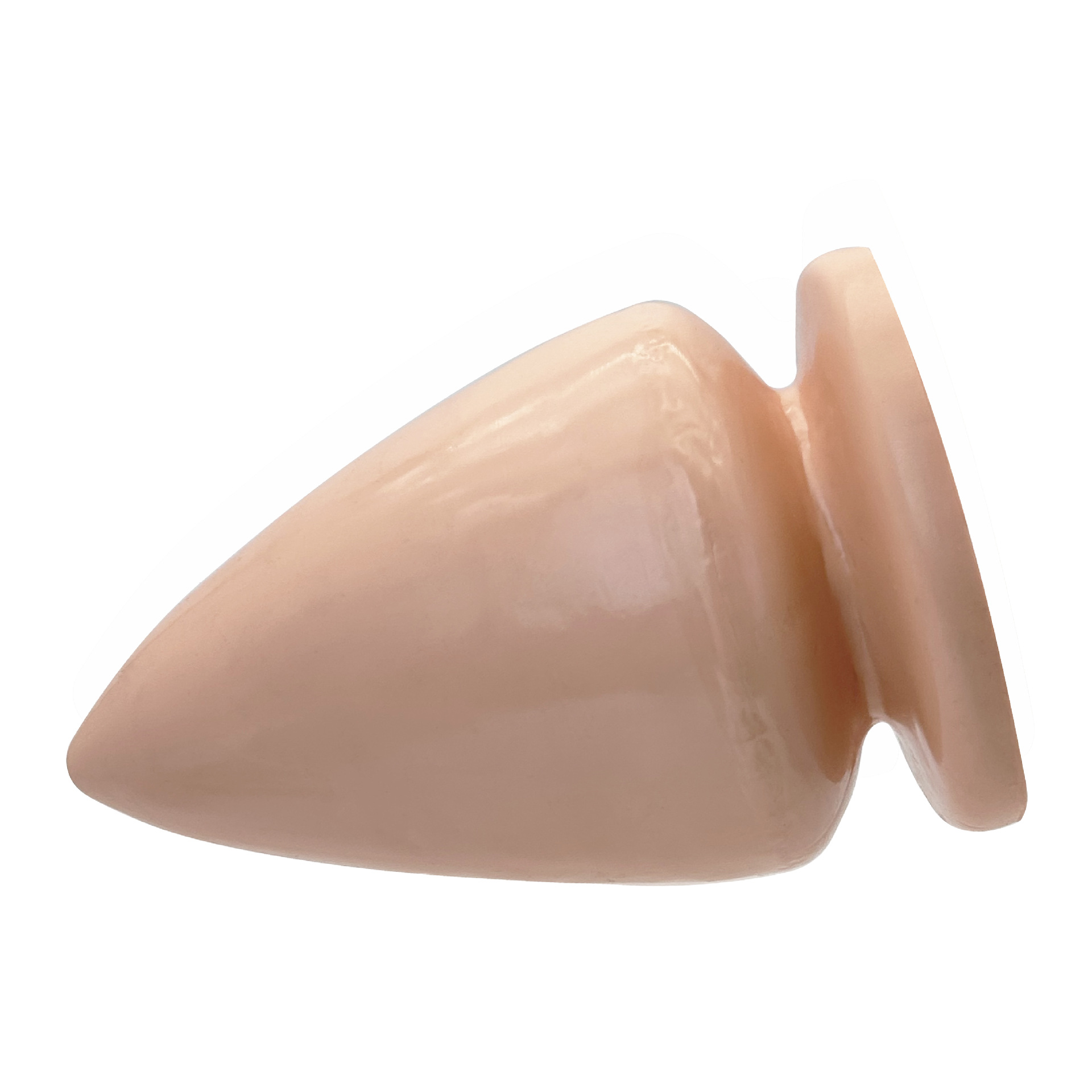 Giant Extra Large Anal Plug Thick PVC Unisex Expander, Skin Tone — detail image 6