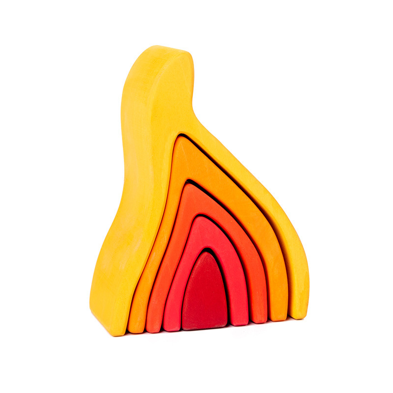 Bloques de construcción de arco iris grandes, superpuestos, superpuestos, cognición de alto color, rompecabezas de jardín de infantes, fabricantes de bloques de construcción de educación temprana al por mayor