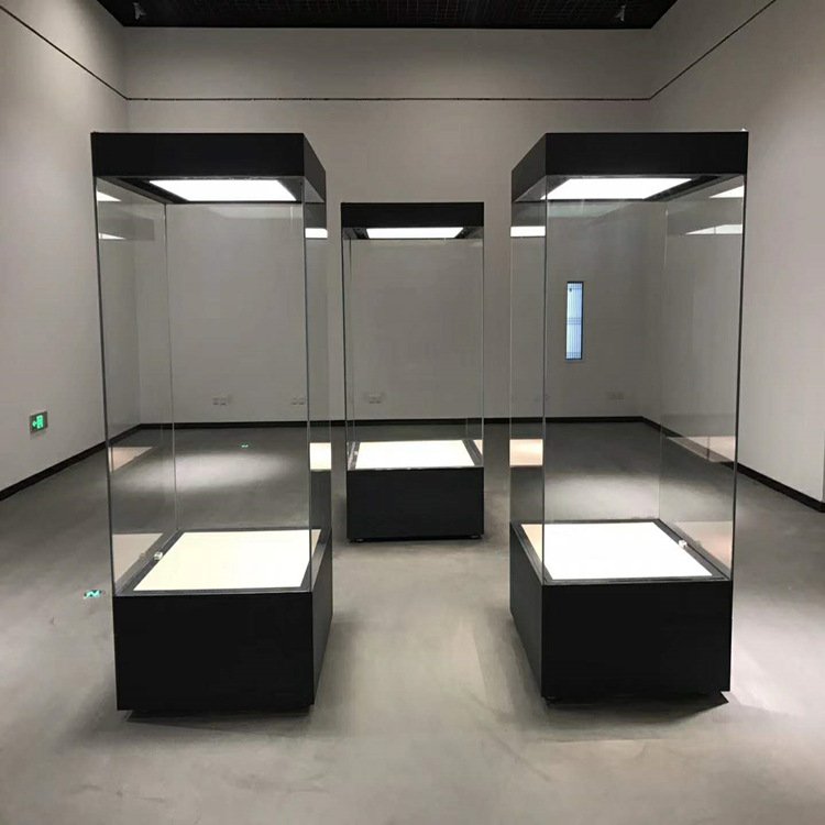 博物馆玻璃展示柜 独立柜  展览字画陈列古董文物展柜