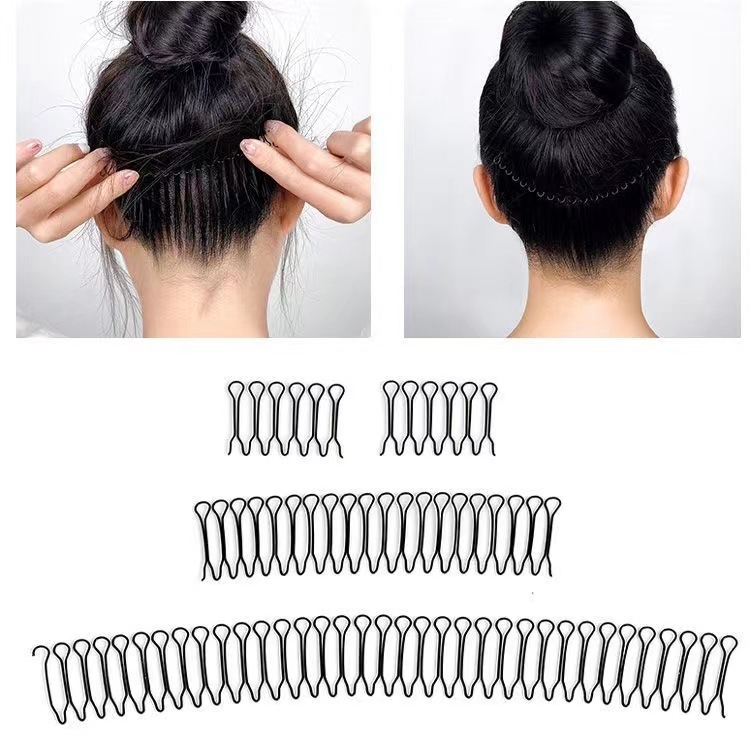 Broken hair sorting and fixing artifact, anti-frizz small broken hair insert comb, invisible hair comb, forehead bangs styling hairpin headgear