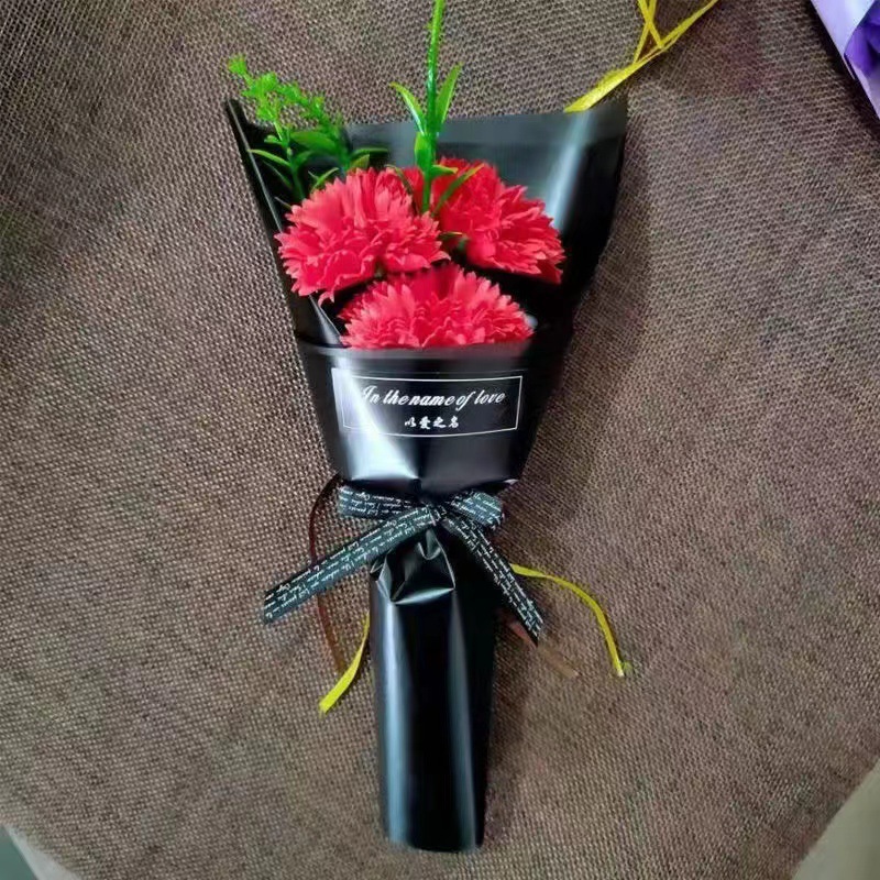 Día de la Madre 3 flores de flores de banana flores de flores simuladas regalo del Día de la Madre para la maestra novia empujar la mano de regalo