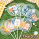 Cute PP Transparent Small Fan Children's Summer Portable Portable Round Fan Student Award Gift Handheld Fan