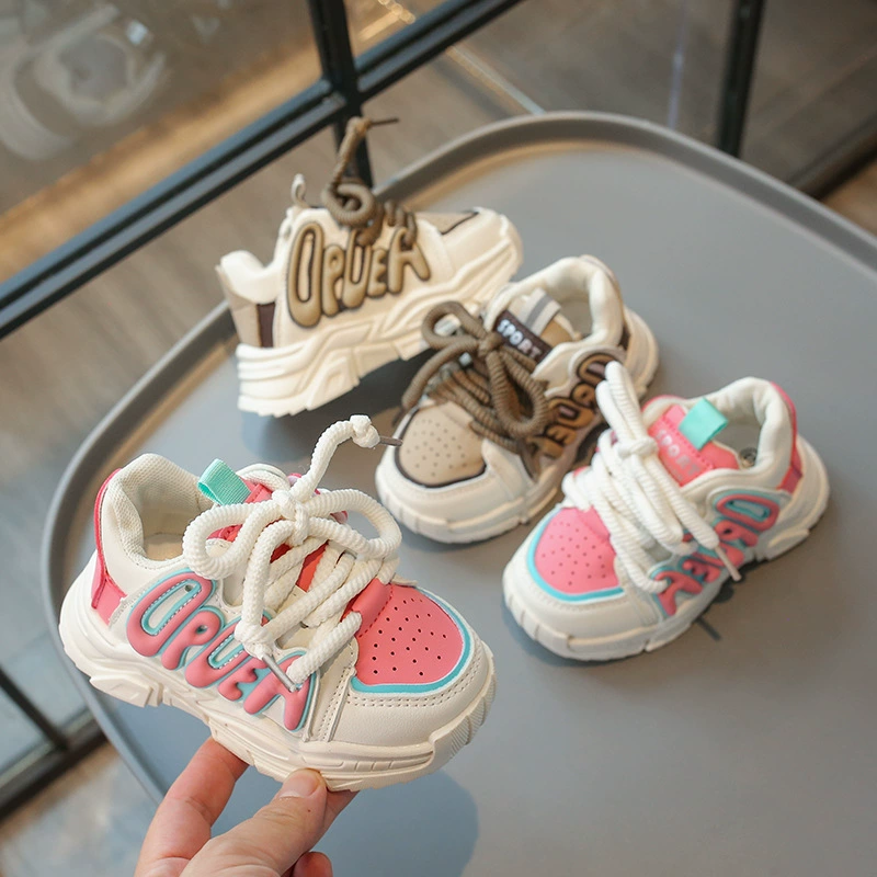 2025 весна и осень мужская и женская детская обувь для бега новая детская обувь детская спортивная обувь дышащая детская обувь легкая подошва оптом