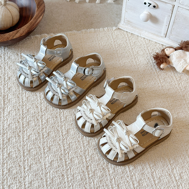 2026 Girls' Sandals Summer New Princess Shoes Baby Toddler Soft Sole Non-Slip Baby Shoes with Bow Simple Design 2026 Girls' Sandals Summer New Princess Shoes Baby Toddler Soft Sole Non-Slip Baby Shoes with Bow Simple Design