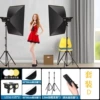 [Set D is suitable for use in multi-faceted lighting in medium-sized scenarios] Dual lamp + 2 lamp stand + 60*90 soft box *2