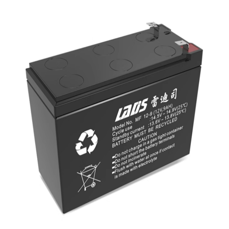 雷迪司蓄电池12V9AH UPS电源铅酸蓄电池更换MF12-9AH不间断电源